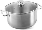 Casserole MagicHome Chloe, pot, 26 cm, 6.6 lit., with glass lid, stainless steel