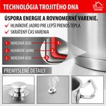 Hrniec MagicHome Chloe, 24 cm, 8 lit., so sklenenou pokrievkou, nerez