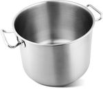 Fazék MagicHome Chloe, 26 cm, 10 literes, üvegfedővel, rozsdamentes acél