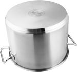 Hrniec MagicHome Chloe, 26 cm, 10 lit., so sklenenou pokrievkou, nerez