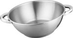 Wok edény MagicHome Chloe, 26 cm, 5 literes, üvegfedővel, rozsdamentes acél