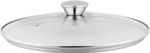 Wok edény MagicHome Chloe, 26 cm, 5 literes, üvegfedővel, rozsdamentes acél