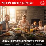Wok edény MagicHome Chloe, 26 cm, 5 literes, üvegfedővel, rozsdamentes acél