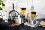 Cookware Set MagicHome Chloe, frying pan 24 cm, 3x saucepan (3l, 4l and 6.6 l), saucepan 2l, with gl