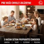 Edénykészlet MagicHome Chloe, serpenyő 24 cm, 3x lábas (3l, 4l és 6,6 l), nyeles lábas 2l, üvegfedőv