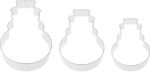 Cookie Cutter MagicHome Christmas, for baking, snowman, mold, 3 pcs