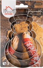 Süteménykiszúró MagicHome Karácsony, sütéshez, hóember, forma, 3 db