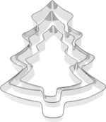 Cookie Cutter MagicHome Christmas, for baking, Christmas tree, mold, 3 pcs
