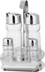 Spice Jar Set MagicHome, in stand, stainless steel