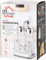 Spice Jar Set MagicHome, in stand, stainless steel