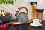 Teapot MagicHome, whistling, grey, 2500 ml