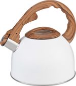 Teapot MagicHome, whistling, white, 2500 ml