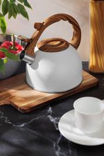 Čajník MagicHome, pískací, biely, 2500 ml