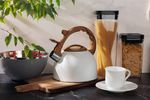 Čajník MagicHome, pískací, biely, 2500 ml