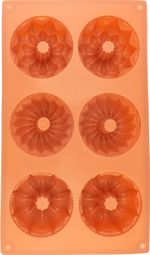 Baking Pan MagicHome, for baking, for mini bundt cakes, silicone, 29.5x17.5x3.5 cm