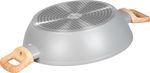 Pot MagicHome Harmony, shallow, with glass lid, 26 cm