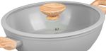 Pot MagicHome Harmony, shallow, with glass lid, 26 cm