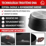 Edénykészlet MagicHome Black Marble Line, 13 részes