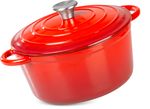 Casserole MagicHome Castora line, 24 cm, 4.0 L, with lid, enameled cast iron
