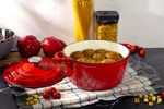 Casserole MagicHome Castora line, 24 cm, 4.0 L, with lid, enameled cast iron