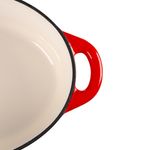 Roaster MagicHome Castora line, oval, casserole, 30 cm, 4.4 L, with lid, enameled cast iron