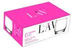Glass LAV Adora, for whisky, 290 ml, 72x88 mm, pack of 6 pcs