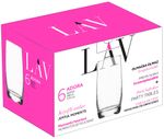 Glass LAV Adora, for water, 390 ml, 61x145 mm, pack of 6 pcs