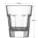 Glass LAV Aras, for liqueur/spirit, 45 ml, 49x56 mm, pack of 6 pcs