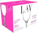 Glass LAV Empire, for wine, 245 ml, 63x169 mm, pack of 6 pcs