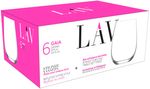 Glass LAV Gaia, for water, 475 ml, 70x111 mm, pack of 6 pcs