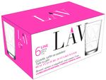 Pohár LAV Line, üveg, vízhez, 205 ml, 68x99 mm, 6 db-os csomag