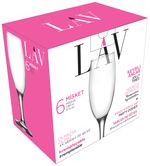 Glass LAV Misket, for champagne, 190 ml, 50x193 mm, pack of 6 pcs