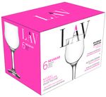 Pohár LAV Nevakar, üveg, borhoz, 200 ml, 66x155 mm, 6 db-os csomag