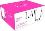 Mug Vega LAV, glass, for coffee/tea, 250 ml, 76x100 mm, set of 6 pcs