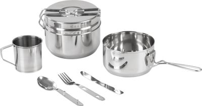 Szett Strend Pro Grill, kemping étkészlet, rozsdamentes 13/15 cm