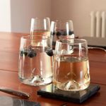 Glass LAV Terra, for water, 360 ml, 64x100 mm, pack of 6 pcs