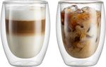 MagicHome Latte Macchiato pohár kávéhoz/teához, dupla falú termó, 380 ml, 2 db/csomag