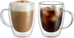 MagicHome Cappuccino bögre kávéhoz/teához, dupla falú termosz, 280 ml, 2 db/csomag