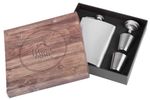 Flask MagicHome, set, 2x30 ml shot glasses, funnel, stainless steel, gift packaging