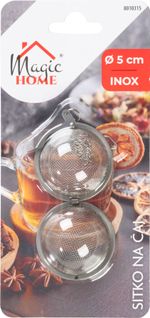 Sitko MagicHome, na čaj, guľaté, nerezové, 5 cm, čajítko