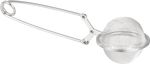 Tea strainer MagicHome, round, with holder, stainless steel, 15.5x5 cm
