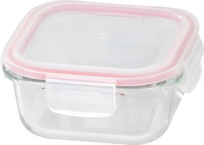 Edény MagicHome, négyzet alakú, 520 ml, fedővel, Clip