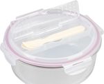 Dóza MagicHome, okrúhla, 1200 ml, s vekom, s príborom, Clip