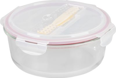 Dóza MagicHome, okrúhla, 1200 ml, s vekom, s príborom, Clip