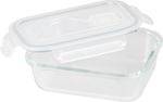 Dóza MagicHome, sklenená, obdĺžniková, 650 ml, s vekom, s ventilom na odvetrávanie