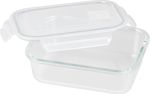 Dóza MagicHome, sklenená, obdĺžniková, 1000 ml, s vekom, s ventilom na odvetrávanie