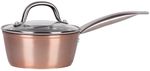 Nyeles lábas MagicHome Copper Line, 16 cm, 1200 ml, üvegfedővel