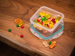 Ételhordó MagicHome Lunchbox Q804 400 ml, négyzet alakú, Clip