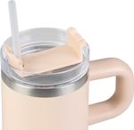 Termohrnček MagicHome, na kávu/čaj, 550 ml, so slamkou, nerez