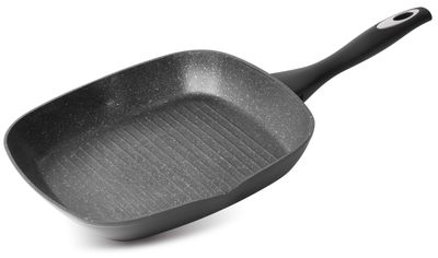 Serpenyő MagicHome Black Line, grillezésre, 28 cm